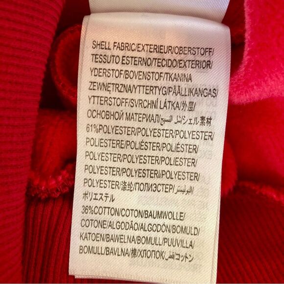 FARM Rio Warm Welcome Sweatdress Sweatshirt Dress Red Rainbow Heart Size M - Picture 14 of 16